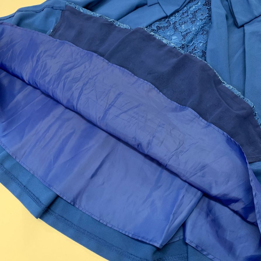 美品◆ルイルエブティック ワンピース レディースサイズ L ブルー 系 RUIRUE BOUTIQUE 【AFB7】