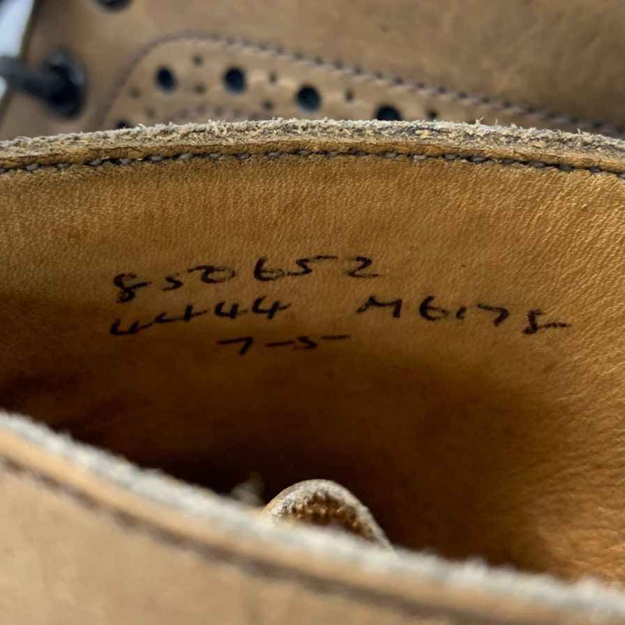 トリッカーズ ポールスミス カントリーブーツ M6178 レザー メンズ サイズ7 ブラウン Tricker's Paul Smith ブーツ 約25.5cm【LA】【中古】