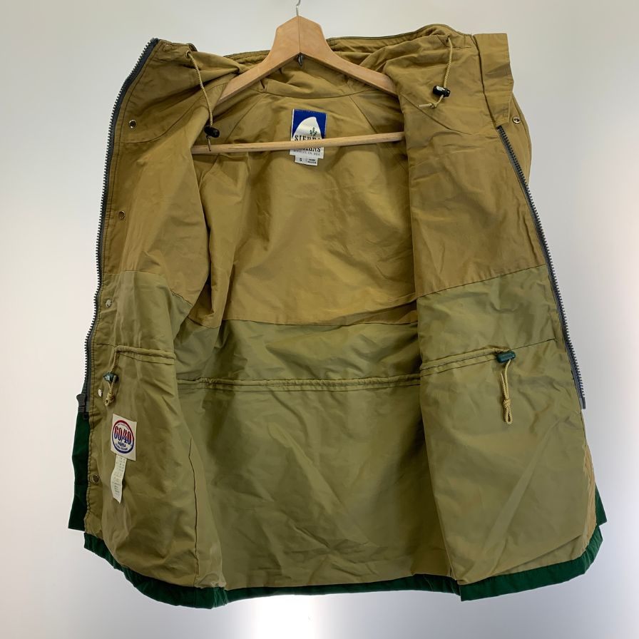 美品◆シエラデザイン クロスマウンテンパーカー 60/40 90sビンテージ 3本杉 USA製 メンズ グリーン サイズS SIERRA DESIGNS 【AFB7】