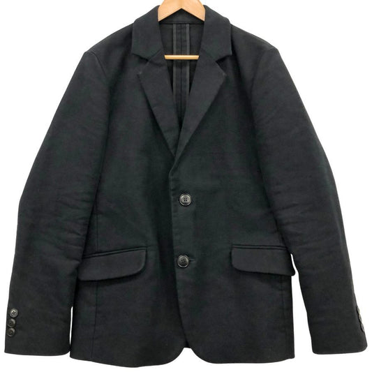 美品◆フランクリーダー 2Bテーラードジャケット モールスキン ブラック サイズM メンズ FRANK LEDER 【AFA10】