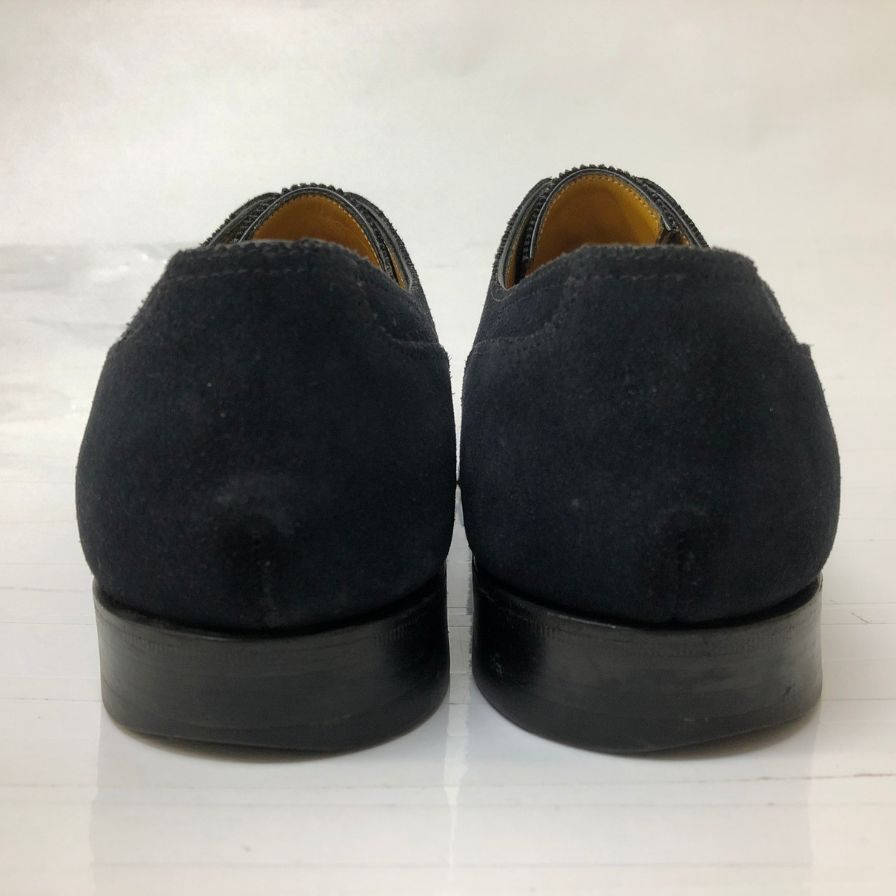 ジョンロブ ウィドナー  内羽根 スウェード メンズ6E ネイビー JOHN LOBB ビジネスシューズ 約24.5cm【LA】【中古】