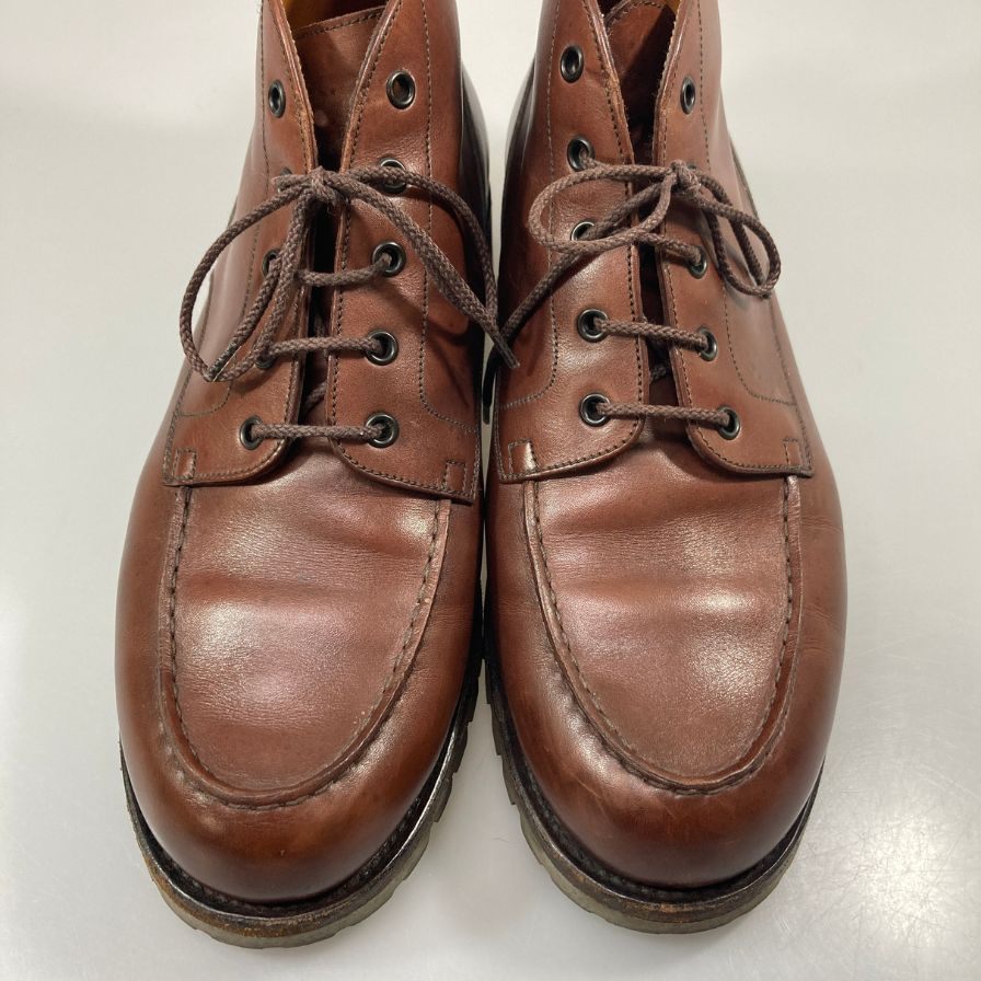 ジェイエムウエストン ブーツ 741-38 カーフ レザー 旧ロゴ ブラウン メンズ サイズ8D J.M.Weston ブーツ 約27.0cm【LA】【中古】
