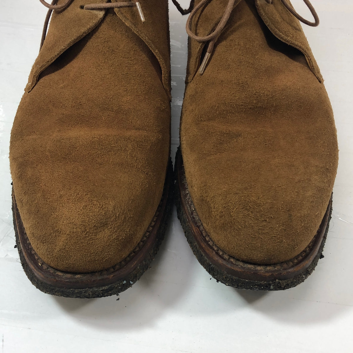 クロケット＆ジョーンズ チャッカブーツ グレンコー スエード ブラウン メンズ サイズUK8E Crockett&Jones ブーツ 約26.5cm【LA】【中古】