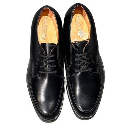 オールデン レザーシューズ 461 旧ロゴ カーフ モックトゥ Uチップ ブラック サイズ7 メンズ ALDEN ビジネスシューズ 約25.0cm【LA】【中古】