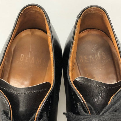 オールデン ビームス 別注 レザーシューズ Vチップ 54312 カーフ メンズ ブラック サイズ US 5.5 ALDEN BEAMS ビジネスシューズ 約23.5cm【LA】【中古】