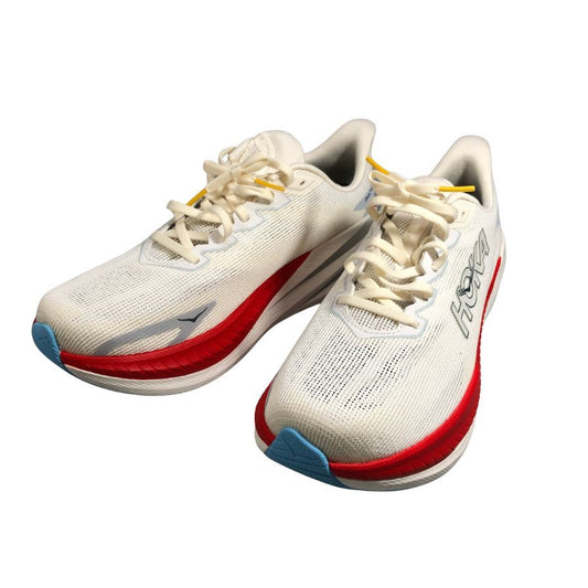 ホカオネオネ ランニングシューズ マッハ X3 ホワイト メンズ 26.5㎝ HOKA ONE ONE【AFC29】【中古】