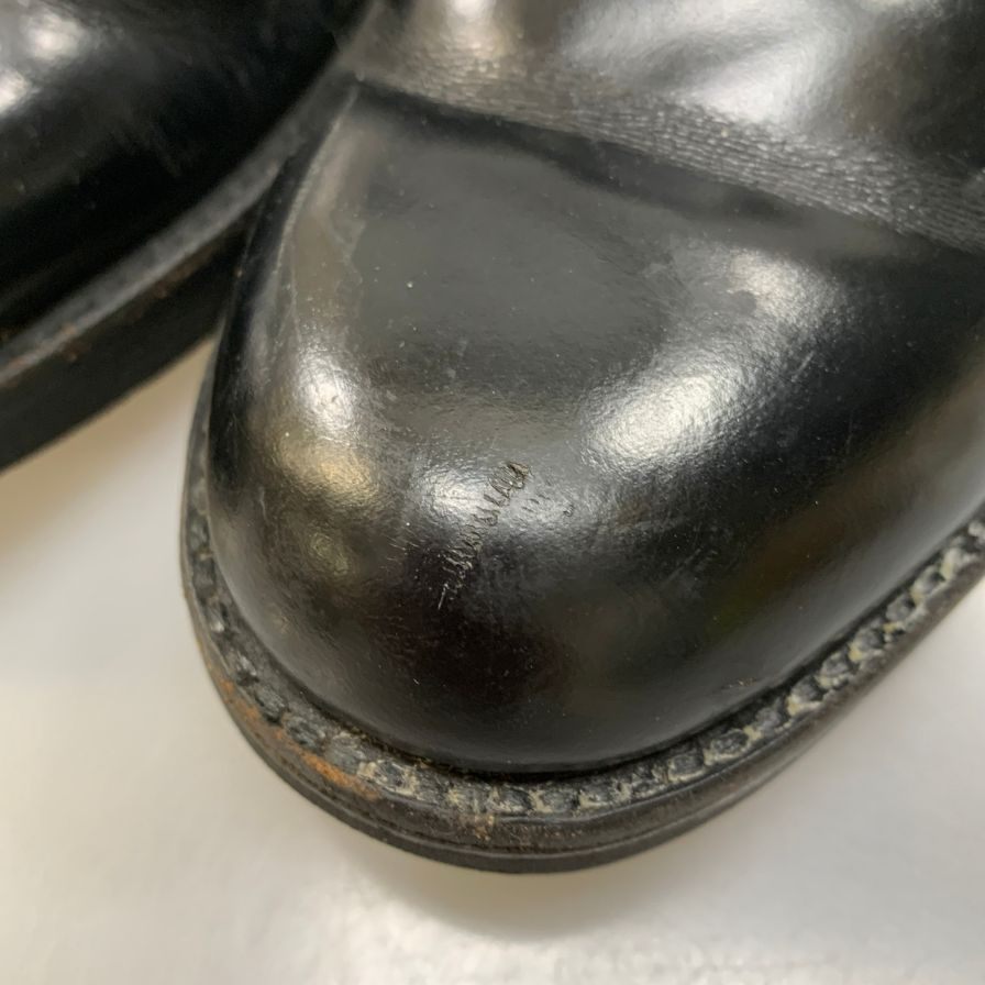 ウォークオーバー レザーシューズ チャッカブーツ JA62708 カーフ ブラック サイズ7.5 WALK OVER 約25.5cm【AFC47】