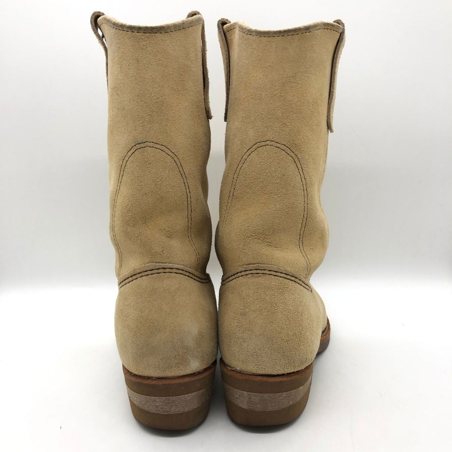 レッドウィング 8156 スウェード ロングブーツ メンズ US7 ベージュ red wing 約25.0cm【AFC5】