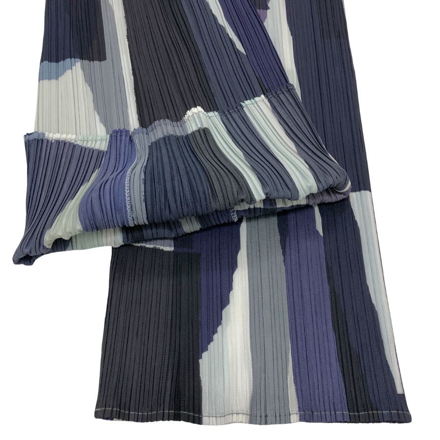 プリーツプリーズ モノグラムプリーツストレートパンツ 30周年記念 サイズ4 PP31JF712 PLEATS PLEASE ISSEY MIYAKE 【AFB10】