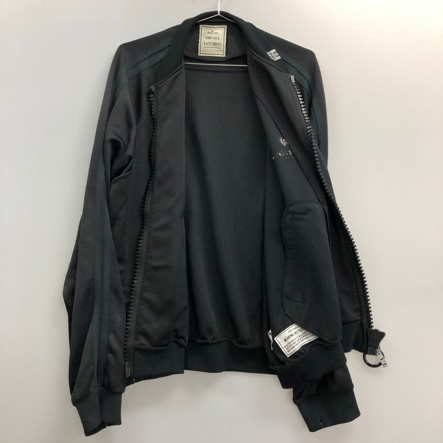 美品◆メゾン ミハラヤスヒロ 24SS ワイドバックトラックジャケット ブラック サイズ46 メンズ Maison MIHARA YASUHIRO 【AFA21】