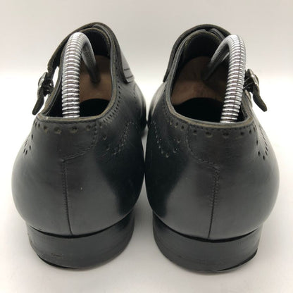 ルイ ヴィトン レザーシューズ ダブルモンク ST1110 カーフ メダリオン メンズ ブラック サイズUK5.5 LOUIS VUITTON 約24.5cm【PTM】