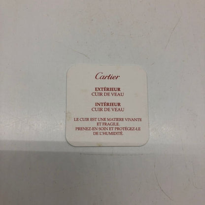 カルティエ 財布 コンパクトウォレット マストライン レザー メンズ ブラック Cartier【AFI5】