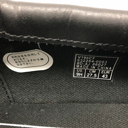 バンズ ローファー レザー ブラック メンズ サイズ27.5 V196CF VANS 約27.5cm【AFC8】