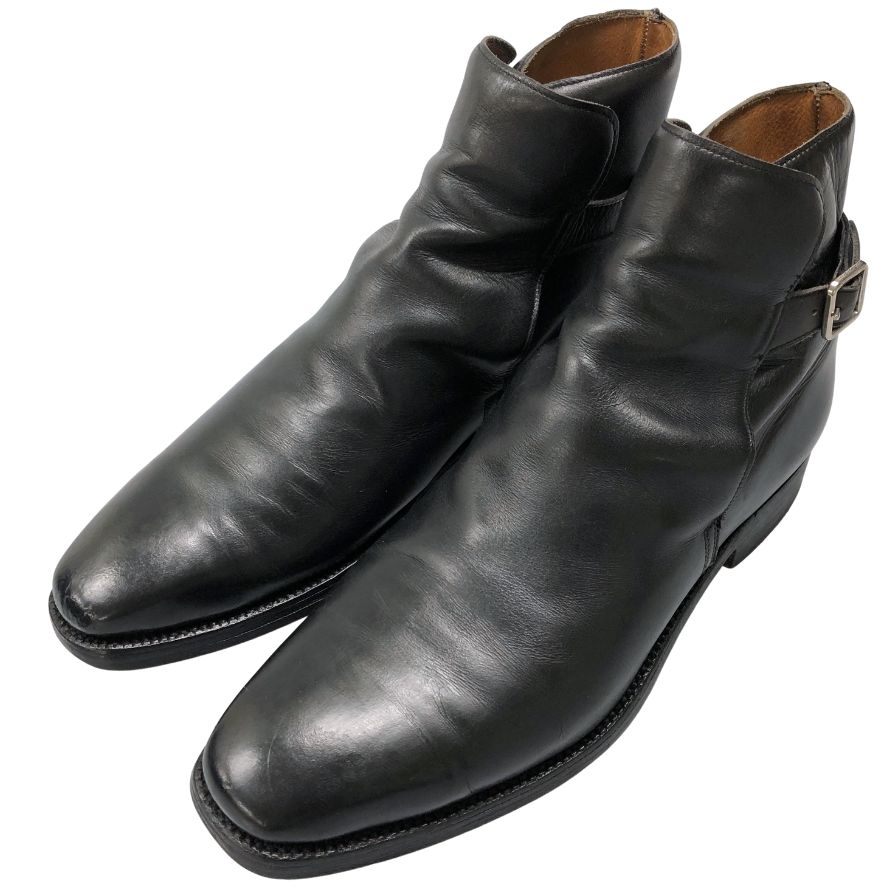 クロケット&ジョーンズ ジョッパーブーツ ヒックステッド カーフ ブラック メンズ サイズUK6.5E CROCKETT&JONES ブーツ 約25.0cm【LA】【中古】