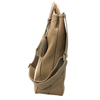 アカーテ トートバッグシロッコM レザー  タッセル ユニセックス ブラウン ACATE【AFE4】