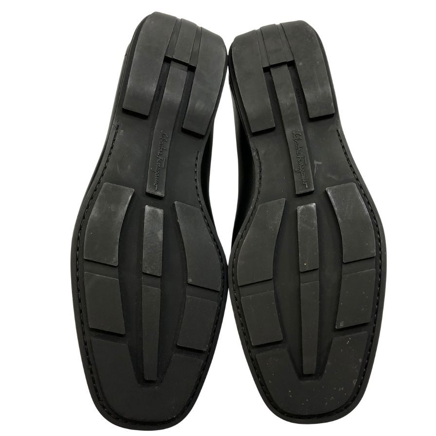 フェラガモ ローファー 14503 ビット ドライビング カーフ ブラック サイズUK7.5 Salvatore Ferragamo 約26.0cm【AFC44-2】