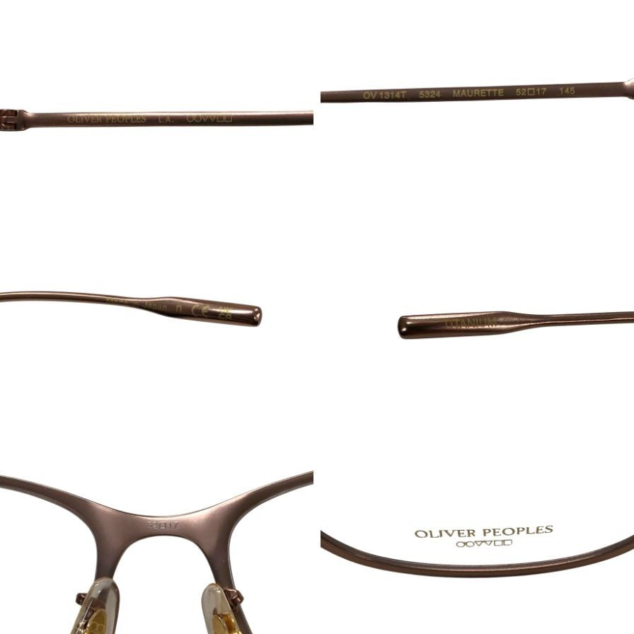 オリバーピープルズ メガネ OV1314T 5324 MAURETTE チタン ピンクゴールド OLIVER PEOPLES【AFI8】