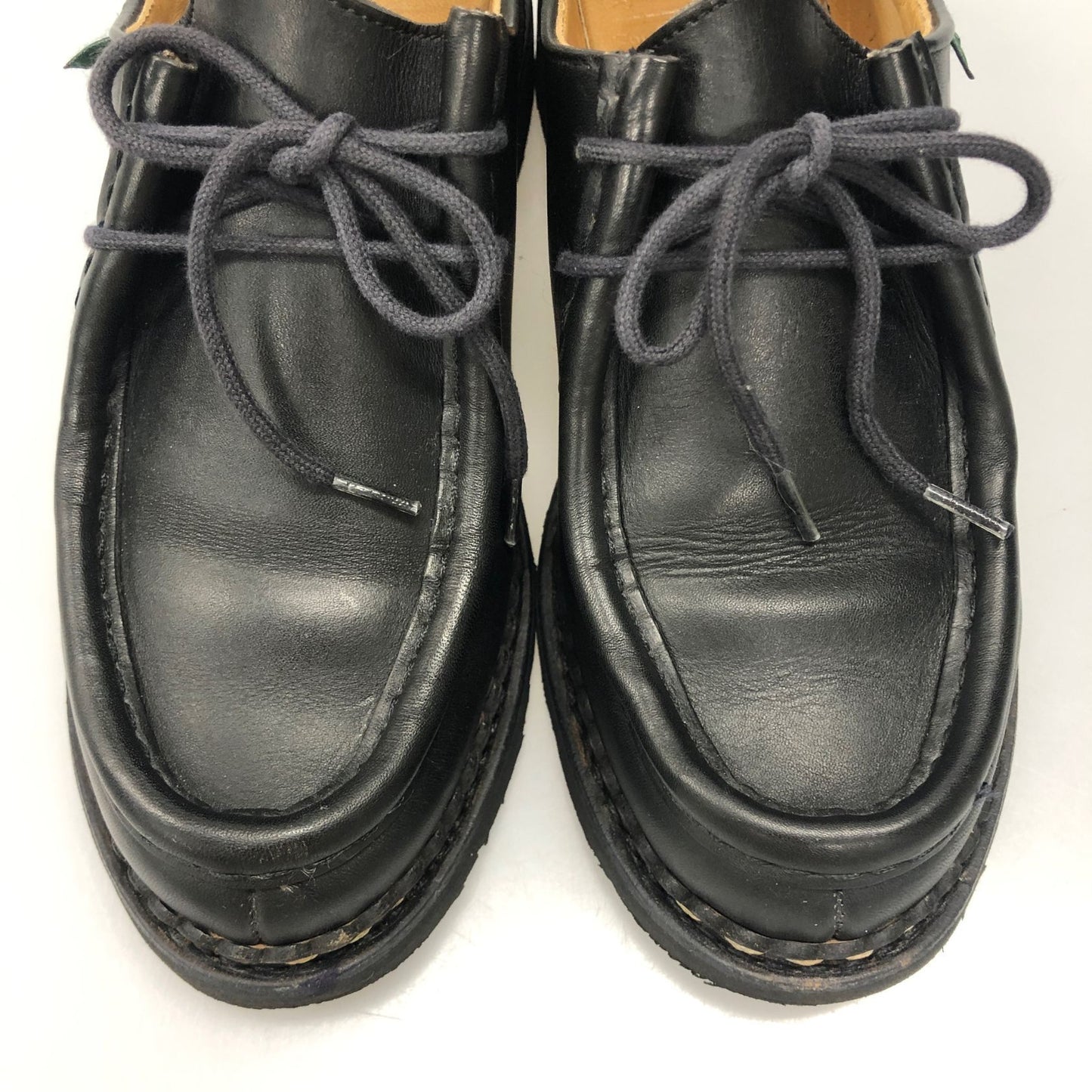 パラブーツ レザーシューズ ミカエル チロリアン リスレザー ブラック レディース サイズ4.5 PARABOOT MICHAEL 約23.0cm【AFC9】