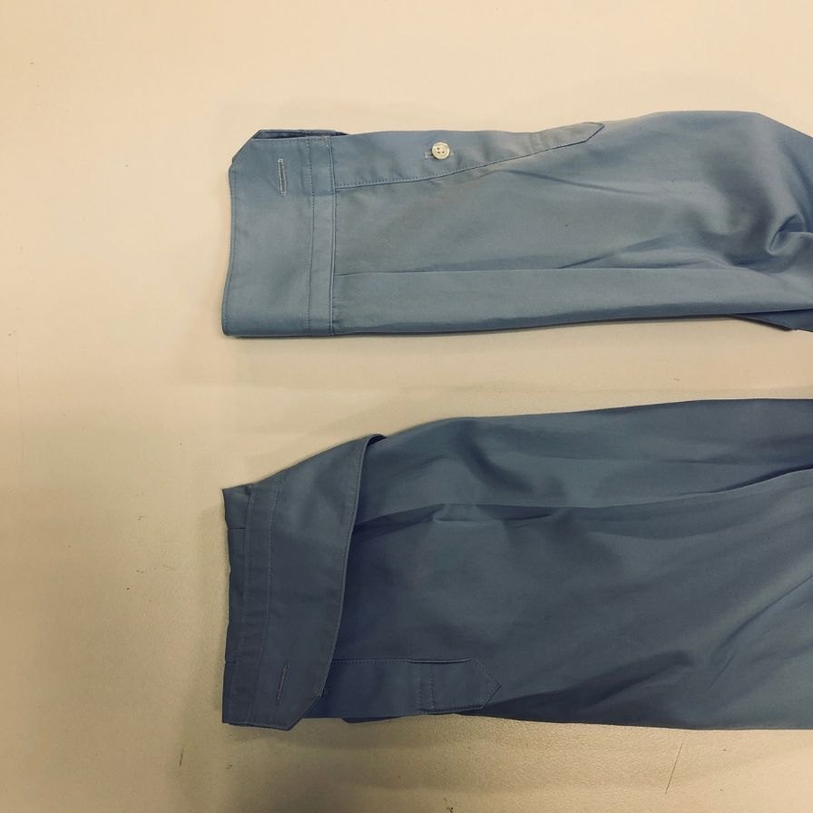 極美品◆トラディショナル ウェザーウェア 長袖シャツ サックスブルー メンズ サイズM Traditional Weatherwear 【AFF20】