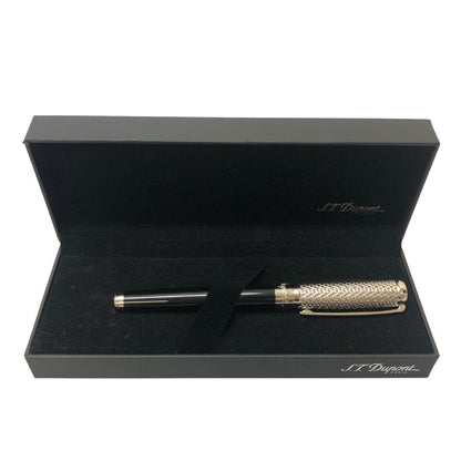 デュポン 万年筆 ラインD エタニティ ファイヤーX ペン先14K Fニブ シルバー系 S.T. Dupont【AFI6】