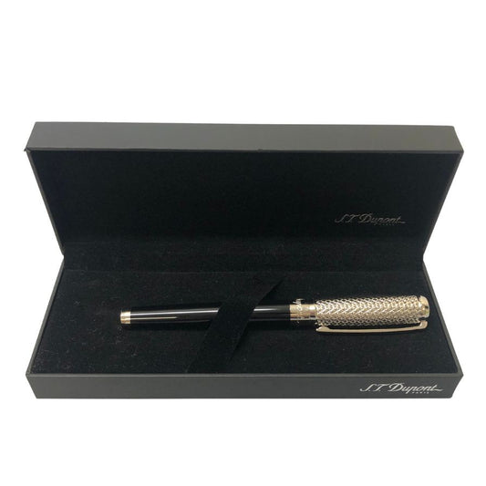 デュポン 万年筆 ラインD エタニティ ファイヤーX ペン先14K Fニブ シルバー系 S.T. Dupont【AFI6】