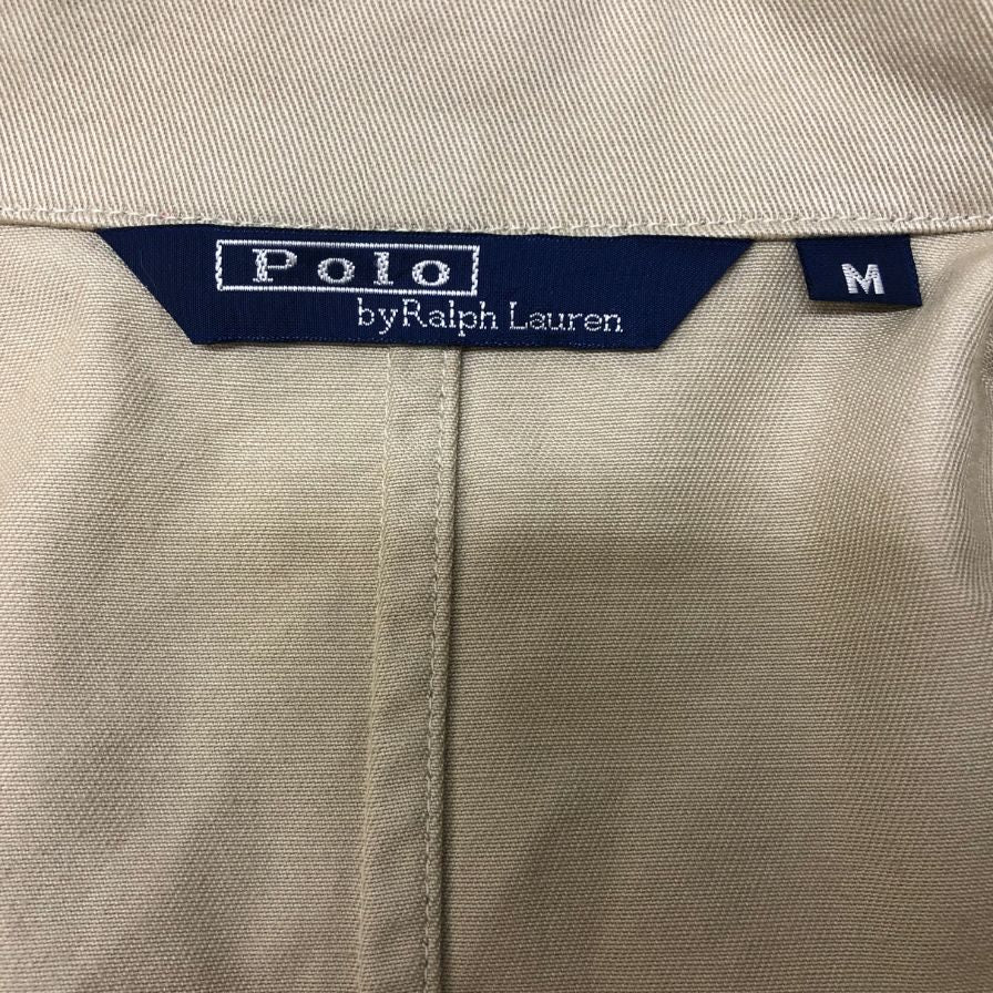 中古◆ポロラルフローレン テーラードジャケット 90年代 オールド ベージュ メンズ サイズM Polo Ralph Lauren 【AFA18】