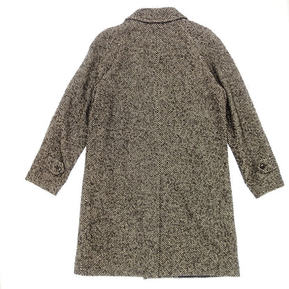 Good condition ◆ TAGLIATORE Stainless Steel Collar Coat Tweed Men's Size 48 Gray TAGLIATORE [AFA4] 