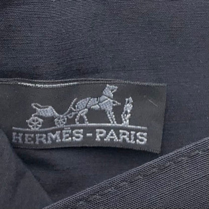エルメス 長財布 フールトゥ パースGM キャンバス シルバー金具 ラウンドファスナー ブラック HERMES【AFI20】