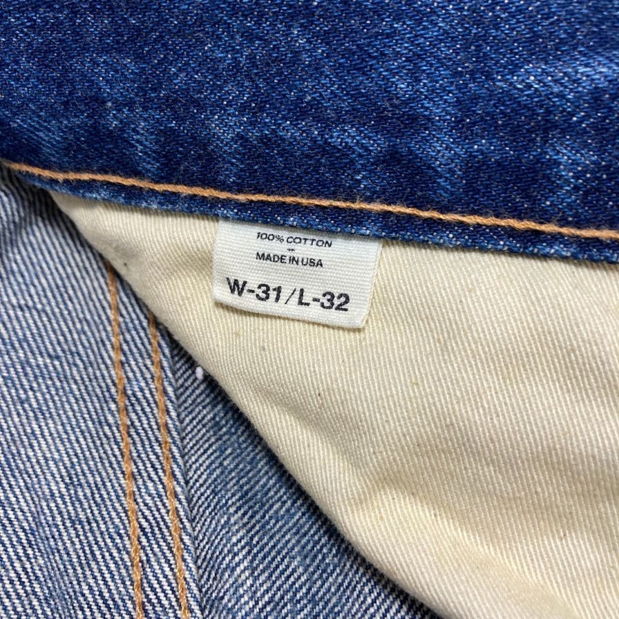 ロン ハーマン デニム パンツ ダメージ加工 USA製 セルビッジ 青耳 メンズ サイズ31 インディゴ Ron Herman Denim 【AFB12】