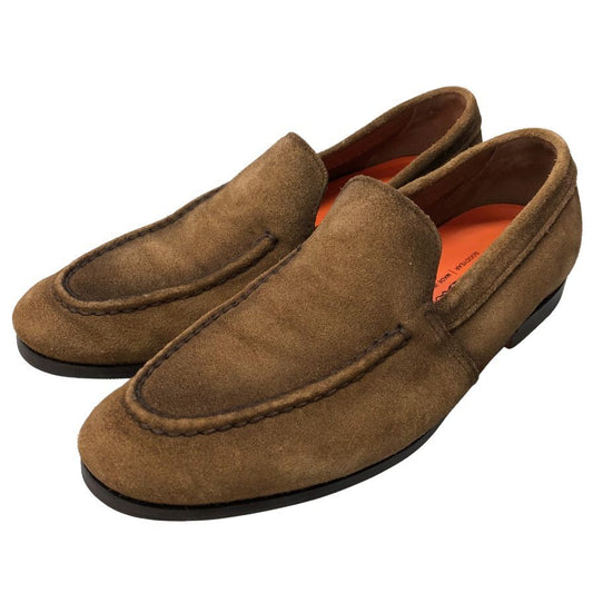 サントーニ ローファー 18000 スエード  ブラウン サイズUK6.5 メンズ SANTONI 約25.0cm【AFC40】