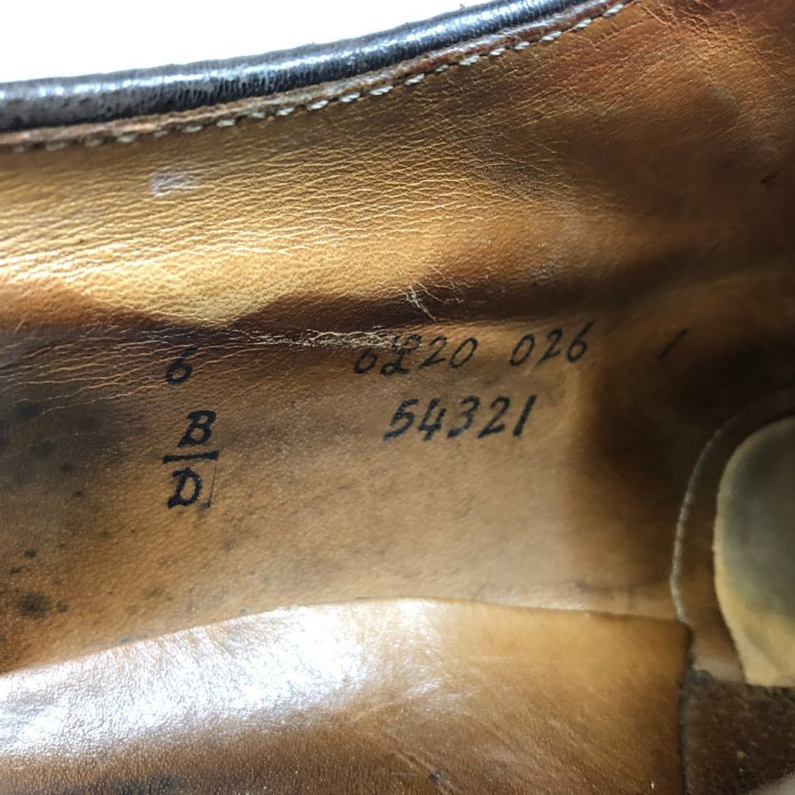 オールデン 54321 Vチップ モディファイドラスト コードバン ダークバーガンディ メンズ サイズ 6Alden  約24.5cm【LA】【中古】