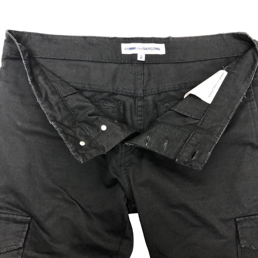 コムデギャルソン オム カーゴパンツ ブラック メンズ サイズ2 COMME des GARCONS HOMME 【AFB12】