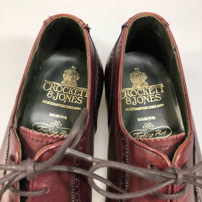 クロケット＆ジョーンズ リンジー メンズ  バーガンディ サイズUK6.5E Crockett & Jones ビジネスシューズ 約25.5cm【LA】【中古】
