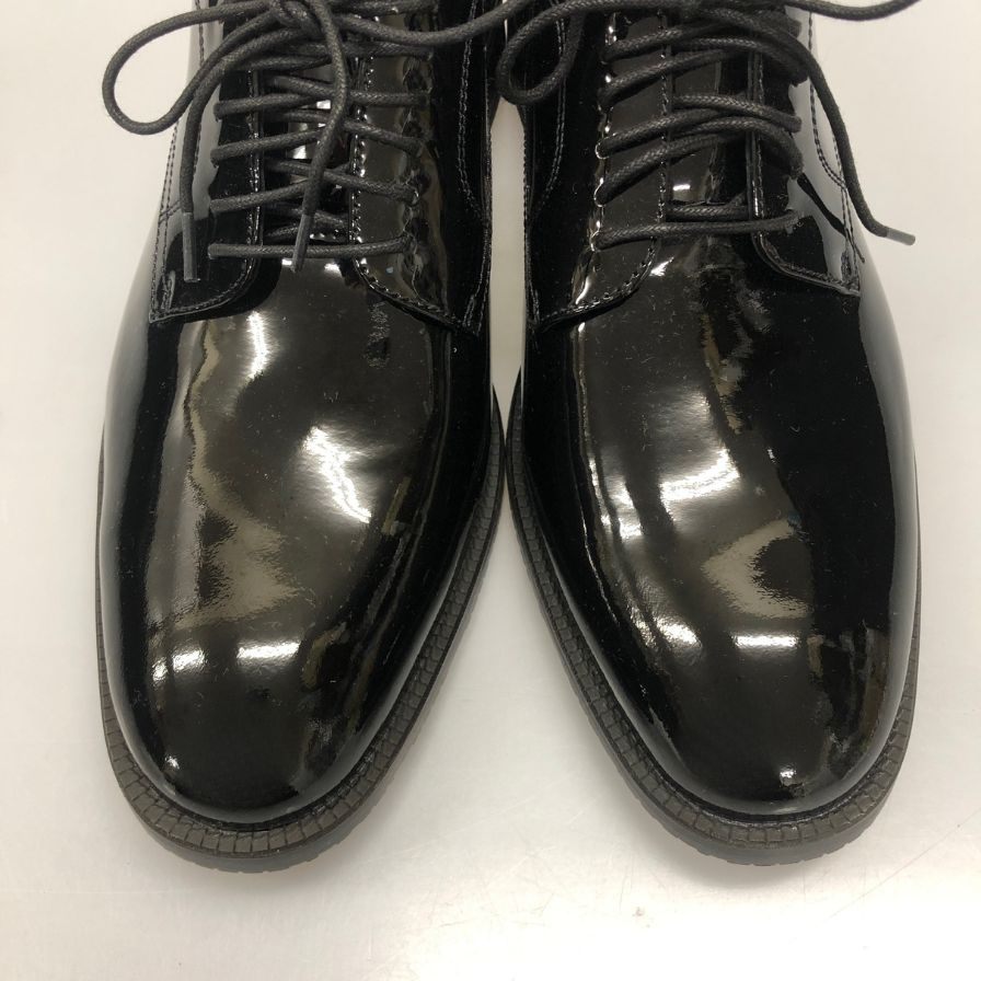 コールハーン パテントレザー プレーントゥ C38447 メンズ サイズ25cm ブラック COLE HAAN 約25.0cm【AFD3】
