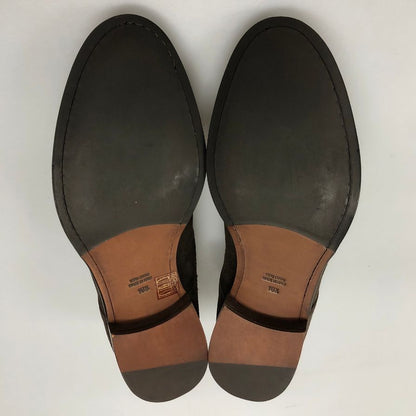 ブルックスブラザーズ レザーシューズ ダブルモンクストラップ スエード メンズ ブラウン サイズUK10.5 BROOKS BROTHERS 約28.5cm【AFD15】