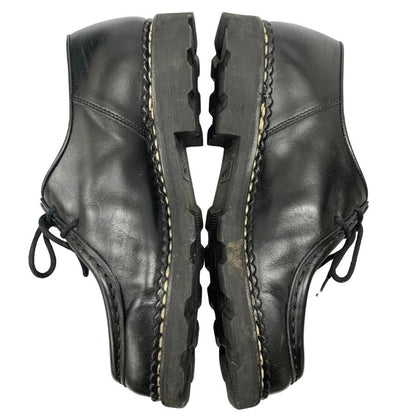 パラブーツ レザーシューズ ミカエル チロリアン トリコロールタグ サイズ39.5 メンズ ブラック PARABOOT MICHAEL ビジネスシューズ 約24.5cm【LA】【中古】