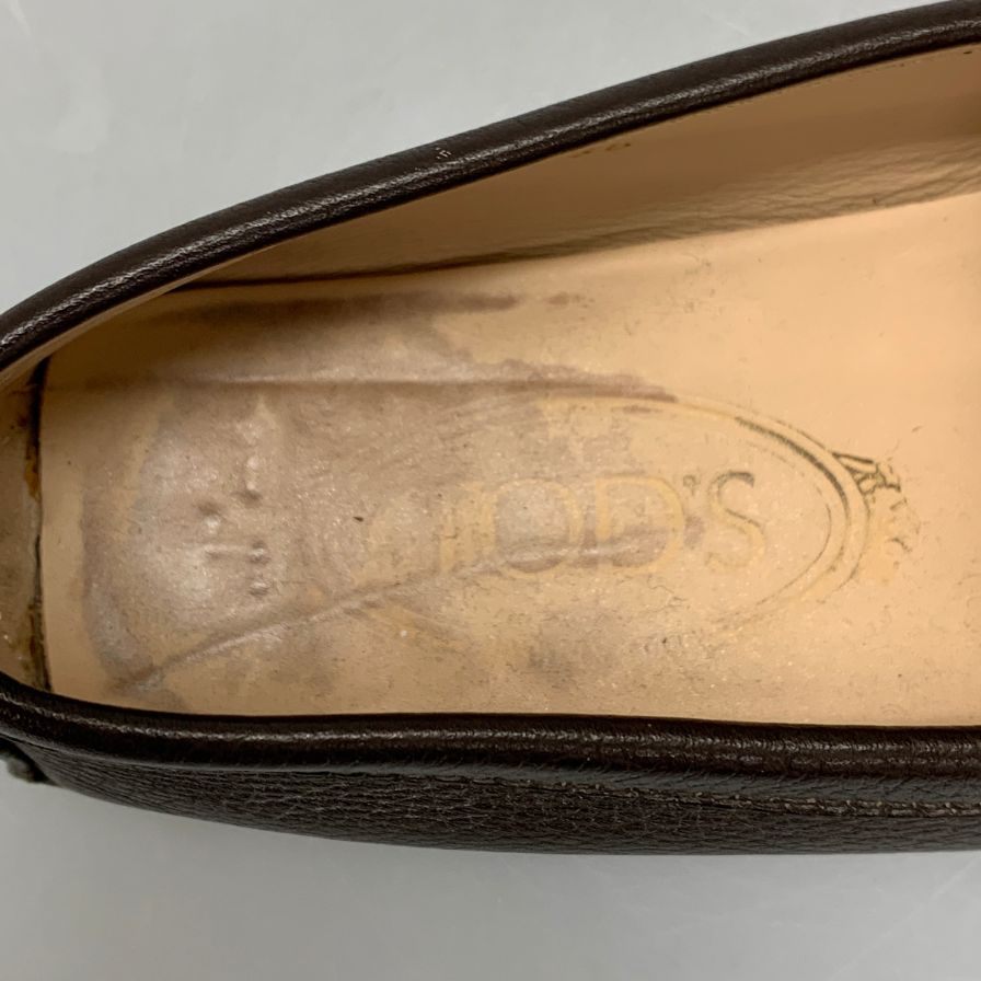 トッズ シューズ ドライビングシューズ ローファー シボレザー ブラウン系 メンズ サイズ36 TOD’S 約23.0cm【AFC4-2】