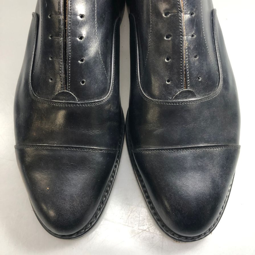 トリッカーズ レザーシューズ ストレートチップ カーフ ブラック 8042 ブラック メンズ サイズ 7.5 Tricker`s APPLETON ビジネスシューズ 約25.5cm【LA】【中古】
