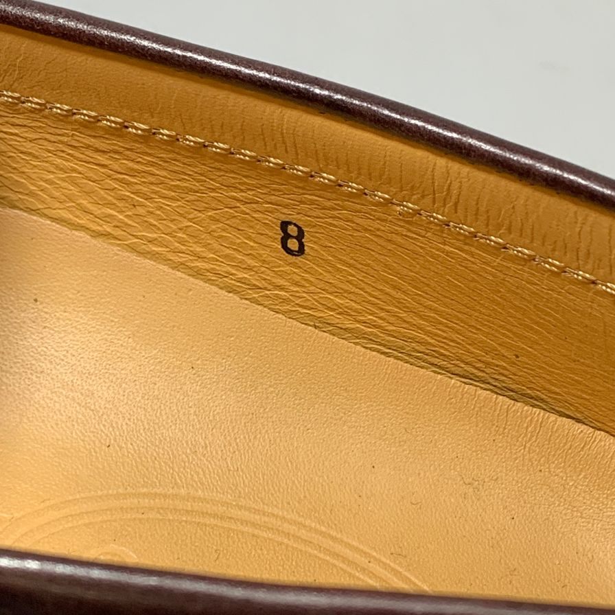トッズ タッセルローファー カーフ ブラウン サイズ8 メンズ TOD`S 約27.0cm【AFC42】