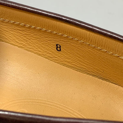 トッズ タッセルローファー カーフ ブラウン サイズ8 メンズ TOD`S 約27.0cm【AFC42】