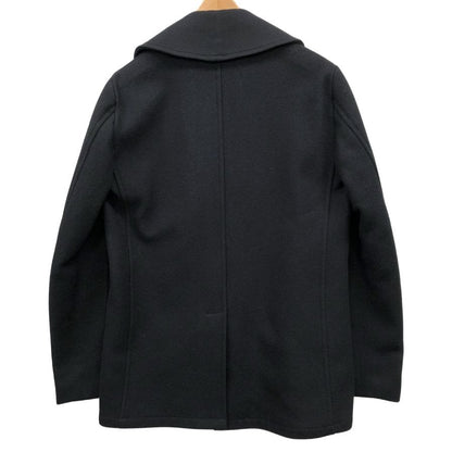 中古◆フィデリティ ピーコート PEA CORT ナイロン ボタン USA製 メンズ サイズXL ブラック FIDELITY 【AFA22】