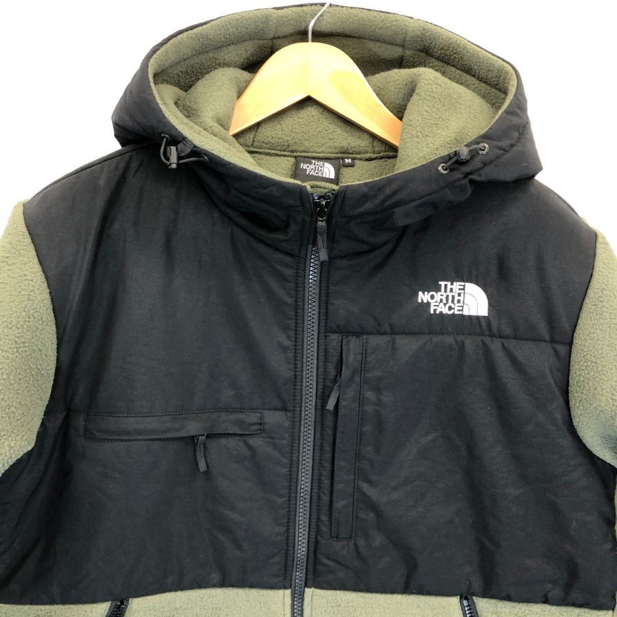 美品◆ザノースフェイス デナリフーディ フリース ジャケット NA72052 メンズ サイズ M ニュートープ グリーン系 THE NORTH FACE Denali Hoodie 【AFA22】