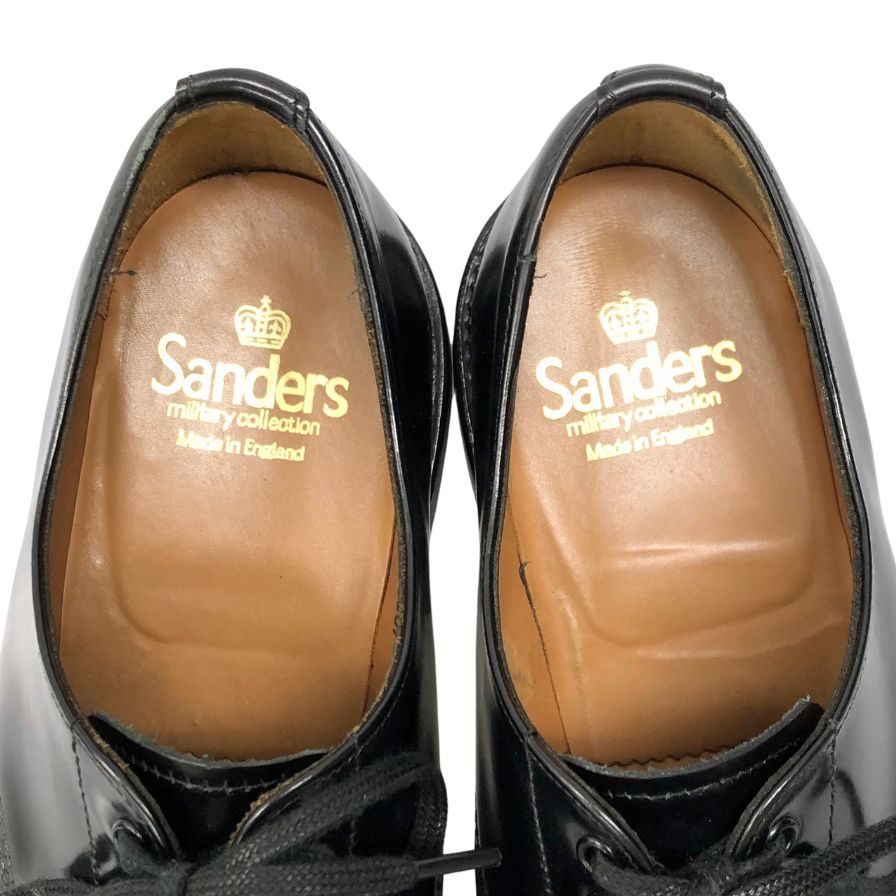 サンダース レザーシューズ ミリタリーダービー 1128B ブラック サイズ7.5 メンズ 革靴 Sanders Military Derby Shoe ビジネスシューズ 約26.0cm【LA】【中古】