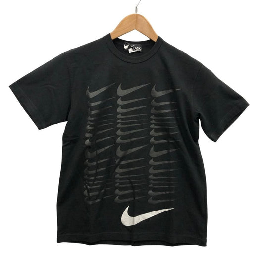 美品◆ブラック コムデギャルソン×ナイキ Tシャツ 1N-T103 AD2024 メンズ サイズL BLACK COMME des GARCONS NIKE 【AFB45】