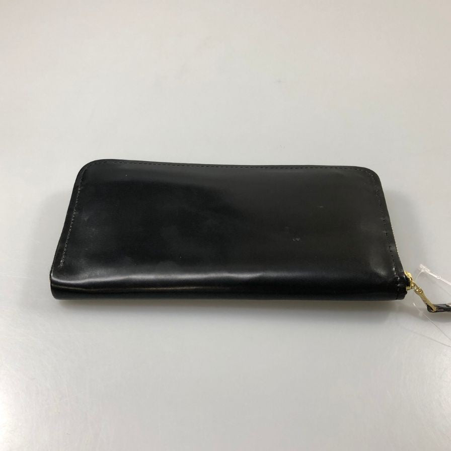 グレンロイヤル 長財布 ラウンドジップ コードバン ブラック ゴールド金具 GLENROYAL【AFI1】