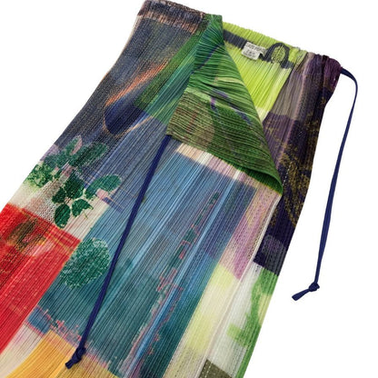プリーツプリーズ イッセイミヤケ ラップスカート マルチカラー レディース サイズF PP12-JG618 PLEATS PLEASE ISSEY MIYAKE【AFB41】