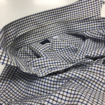 美品◆ビームス エフ タブカラーシャツ チェック メンズ サイズ15 BEAMS F 【AFB14】