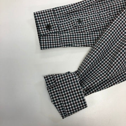 極美品◆プラダ 長袖 ギンガムチェック コットン シャツ 2017 レディース サイズ 39 15 1/2 総柄 PRADA 【AFB30】
