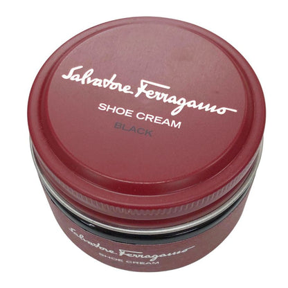 サルヴァトーレ フェラガモ クリーム 補色 靴磨き シュー クリーム ブラック 55g Salvatore Ferragamo Shoe CREAM【AFI15】【中古】