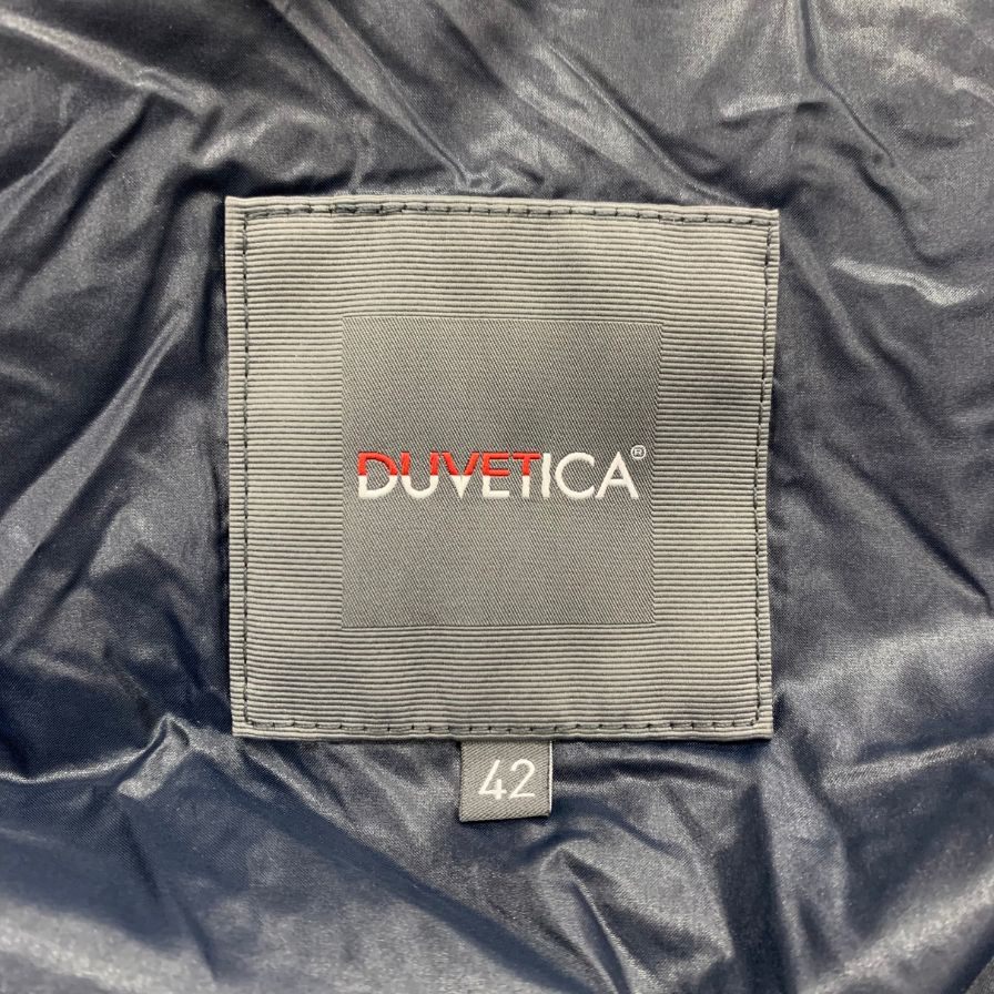 極美品◆デュベティカ ダウンベスト フーディ― ジップ グレー サイズ42 レディース DUVETICA 【AFB48】